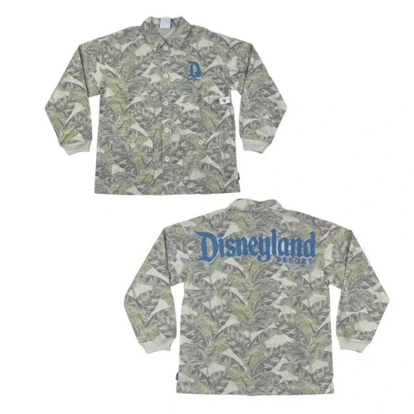 NEW Disneyland Resort Spirit Jersey Tropical Shirt Jacket Sz Med - Picture 1 of 7